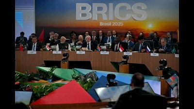 In the light of Trump’s attempt to force the international system to shift to bilateralism, Brics is rallying around the principle of multilateralism. (AFP) In the light of Trump’s attempt to force the international system to shift to bilateralism, Brics is rallying around the principle of multilateralism. (AFP)