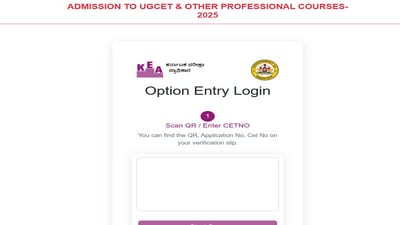 KCET Counselling 2025: Option entry begins at cetonline.karnataka.gov.in, direct link here KCET Counselling 2025: Option entry begins at cetonline.karnataka.gov.in, direct link here