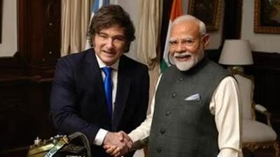 PM Modi is in Argentina on an official visit on July 4 and 5, at the invitation of the President of the Republic of Argentina, Javier Milei. (AFP) PM Modi is in Argentina on an official visit on July 4 and 5, at the invitation of the President of the Republic of Argentina, Javier Milei. (AFP)
