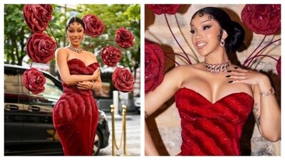 Cardi B embraced the whimsical fantasy charm with this outfit. (PC: IG/@hearandtherelive) Cardi B embraced the whimsical fantasy charm with this outfit. (PC: IG/@hearandtherelive)
