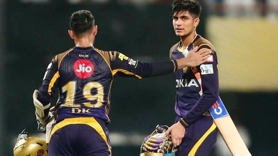 Dinesh Karthik and Shubman Gill for KKR Dinesh Karthik and Shubman Gill for KKR