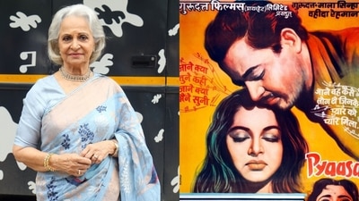 Waheeda Rehman worked with Guru Dutt in many of his classic films. Waheeda Rehman worked with Guru Dutt in many of his classic films.