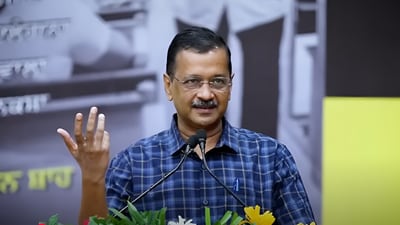 Arvind Kejriwal speaking at a book-release function in Mohali. (Video grab/YouTube/@AamAadmiParty) Arvind Kejriwal speaking at a book-release function in Mohali. (Video grab/YouTube/@AamAadmiParty)