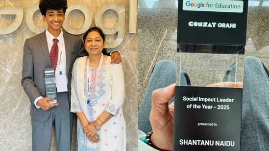 Shantanu Naidu, general manager at Tata Motors, attends a Google event.