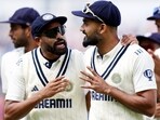 India's Mohammed Siraj and Akash Deep in conversation