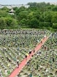 At Baba Saheb Bhimrao Ambedkar University (BBAU), as many as 2,100 participants planted as many saplings under the ‘Ek Ped Maa Ke Naam 2.0’ campaign and made a new Guinness World Record, officials said (Deepak Gupta/HT) At Baba Saheb Bhimrao Ambedkar University (BBAU), as many as 2,100 participants planted as many saplings under the ‘Ek Ped Maa Ke Naam 2.0’ campaign and made a new Guinness World Record, officials said (Deepak Gupta/HT)