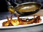 Food prepared using the recipe from "Aiman", the AI Chef is served on a plate, at the Trove Restaurant in Dubai, United Arab Emirates, July 8, 2025. REUTERS/Rula Rouhana
