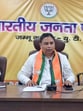 State BJP president Sat Sharma during a party meeting in Jammu on Wednesday. (HT) State BJP president Sat Sharma during a party meeting in Jammu on Wednesday. (HT)