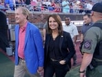 Texas Attorney General Ken Paxton, left, walks with his wife and Texas State Sen. Angela Paxton Texas Attorney General Ken Paxton, left, walks with his wife and Texas State Sen. Angela Paxton