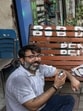The brown bench is plonked outside Madan Café, here in backpackers’ Paharganj. (HT)