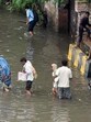 There was almost a five-hour gridlock caused by waterlogging in key stretches of Gurugram. (HT photo) There was almost a five-hour gridlock caused by waterlogging in key stretches of Gurugram. (HT photo)