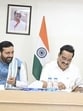 Union jal shakti minister CR Patil flanked by Haryana chief minister Nayab Singh Saini and his Punjab counterpart Bhagwant Mann during the meeting on the Sutlej-Yamuna Link Canal in New Delhi on Wednesday. Union jal shakti minister CR Patil flanked by Haryana chief minister Nayab Singh Saini and his Punjab counterpart Bhagwant Mann during the meeting on the Sutlej-Yamuna Link Canal in New Delhi on Wednesday.