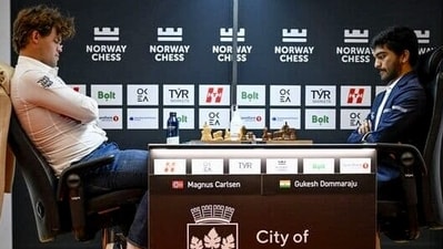 A pivotal moment in Magnus Carlsen-Gukesh D rivalry was the now-infamous "table smash" incident at Norway Chess 2025