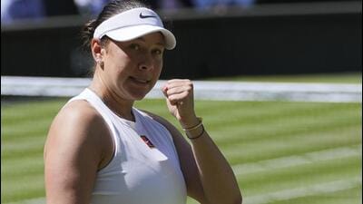 Amanda Anisimova became the first American to make the Wimbledon final since Serena Williams. (AP)