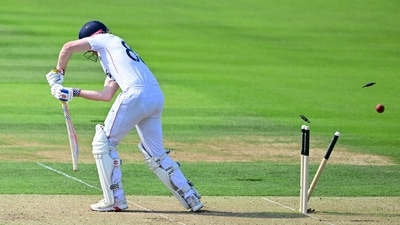 Harry Brook found himself in all sorts of trouble through his brief innings, caught in his crease and far too tentative. It was a weakness targeted by Jasprit Bumrah, who easily slid one through the bat-pad gap to dismiss the Englishman. (AFP) Harry Brook found himself in all sorts of trouble through his brief innings, caught in his crease and far too tentative. It was a weakness targeted by Jasprit Bumrah, who easily slid one through the bat-pad gap to dismiss the Englishman. (AFP)