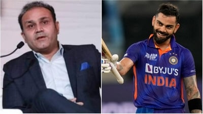 Virender Sehwag; Virat Kohli (Twitter/AP) Virender Sehwag; Virat Kohli (Twitter/AP)