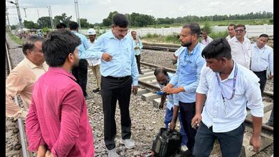 DRM Sunil Kumar Verma directed railway personnel to maintain high safety standards and prioritise passenger comfort and security at all times. (Sourced)