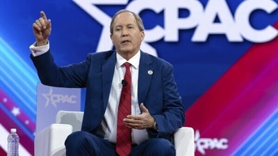 Ken Paxton's wife filed for a divorce this week (AP)