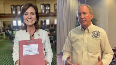 Ken Paxton (R) and Angela Paxton (L) (Sources: Ken Paxton and Angela Paxton on X) (Twitter) Ken Paxton (R) and Angela Paxton (L) (Sources: Ken Paxton and Angela Paxton on X) (Twitter)