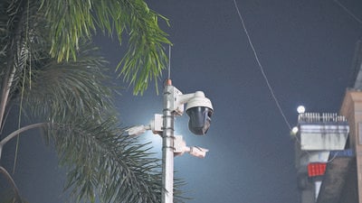 Navi Mumbai, India - Oct. 16, 2023:1192 CCTV network to secure Navi Mumbai by October end, 90% work complete at Vashi in Navi Mumbai, India, on Monday, October 16, 2023. (Photo by Bachchan Kumar/ HT PHOTO) (HT PHOTO)