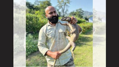 Nirit Datta works with street dogs, reptiles and birds. He was once bitten by a cobra while trying to rescue it. Nirit Datta works with street dogs, reptiles and birds. He was once bitten by a cobra while trying to rescue it.