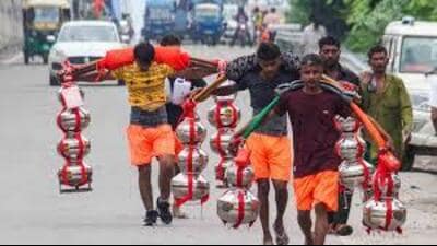 Police have urged devotees to avoid using loud music systems or DJs on their vehicles, refrain from consuming alcohol or intoxicants, and prevent overcrowding. (HT photo for representation)