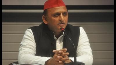 Samajwadi Party chief Akhilesh Yadav. (HT file)