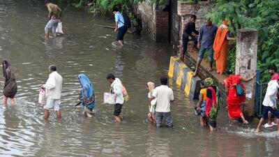 There was almost a five-hour gridlock caused by waterlogging in key stretches of Gurugram. (HT photo) There was almost a five-hour gridlock caused by waterlogging in key stretches of Gurugram. (HT photo)