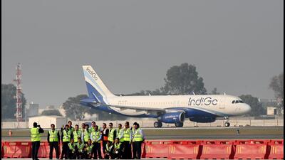 To protect the airspace, officials were told to strictly control activities involving laser emitters and drones in the vicinity of the airport. (Sunil Ghosh/HT Archives) To protect the airspace, officials were told to strictly control activities involving laser emitters and drones in the vicinity of the airport. (Sunil Ghosh/HT Archives)