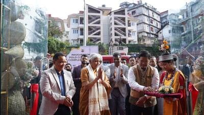 Union finance minister Nirmala Sitharaman on Thursday inaugurated the ₹100 crore Polo Commercial Complex in Shillong. (Sourced) Union finance minister Nirmala Sitharaman on Thursday inaugurated the ₹100 crore Polo Commercial Complex in Shillong. (Sourced)