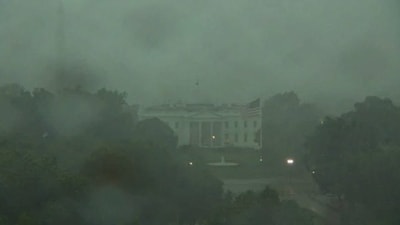 White House and Washington DC are under a tornado warning (X) White House and Washington DC are under a tornado warning (X)