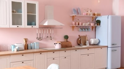 Kitchens that follow the pastel designs appear lively. (Shutterstock) Kitchens that follow the pastel designs appear lively. (Shutterstock)