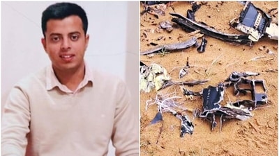 Flight Lieutenant Rishi Raj Singh's brother said that he was "very bright" and that his career had just begun. (X/@Goreunit/ANI) Flight Lieutenant Rishi Raj Singh's brother said that he was "very bright" and that his career had just begun. (X/@Goreunit/ANI)