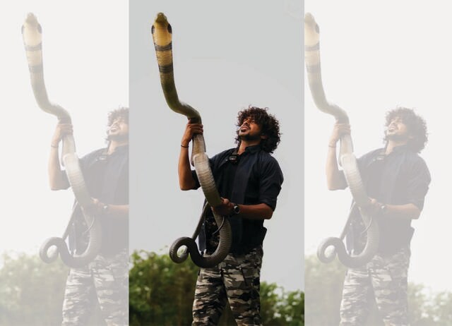 Surya Keerthi has rescued more than 30,000 reptiles. Surya Keerthi has rescued more than 30,000 reptiles.