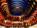 'The Great Procession' mural by artist Krishen Khanna at ITC Maurya, in New Delhi