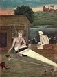 Painting of Kabir weaving, c. 1825 (Central Museum, Jaipur/Wikimedia Commons)