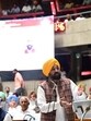 Punjab chief minister Bhagwant Mann speaking on the second day of the special session of the assembly in Chandigarh on Friday. (Ravi Kumar/HT)