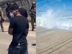 A protester pulled a gun on ICE agents in California. A protester pulled a gun on ICE agents in California.