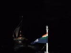 ICG Ship Rajveer responded to the distress situation, navigating through rough sea conditions. 