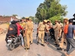 Man allegedly beaten, bike vandalised by Kanwariyas in UP's Muzaffarnagar after minor crash on Thursday. Man allegedly beaten, bike vandalised by Kanwariyas in UP's Muzaffarnagar after minor crash on Thursday.