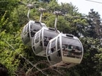 Ropeway in Mandi has become a crucial mode of transport, with over 5,000 people using the service in recent days. Ropeway in Mandi has become a crucial mode of transport, with over 5,000 people using the service in recent days.