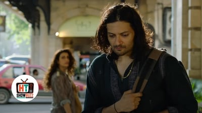 Ali Fazal and Fatima Sana Shaikh (background) in a still from Metro In Dino.