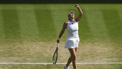 Amanda Anisimova of the US. (AP) Amanda Anisimova of the US. (AP)