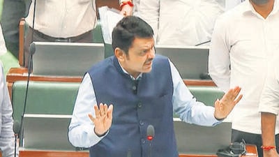 Chief minister Devendra Fadnavis in state assembly while passing the Maharashtra Special Public Security Act. Chief minister Devendra Fadnavis in state assembly while passing the Maharashtra Special Public Security Act.