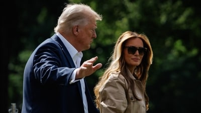 US President Donald Trump and First Lady Melania Trump will visit the flood-affected areas of Texas (Bloomberg) US President Donald Trump and First Lady Melania Trump will visit the flood-affected areas of Texas (Bloomberg)