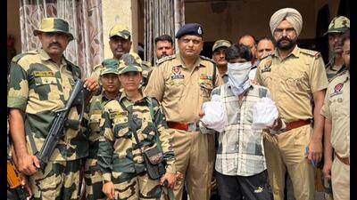 In an intelligence-based operation, the Border Security Force (BSF), in collaboration with the Punjab Police’s Anti-Narcotics Task Force (ANTF), Amritsar, apprehended two narco-smuggler with 2kg heroin from different places in the border area of the district, a spokesperson said on Friday.
