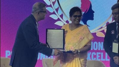 Justice Prathiba M Singh at the POSH conclave on Friday. (HT Photo) Justice Prathiba M Singh at the POSH conclave on Friday. (HT Photo)