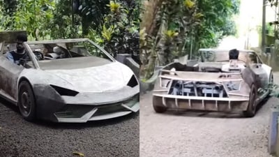 A supercar crafted on Maruti Alto wheels by a Kerala man has gone viral online. (@BC CUSTOMS/YouTube) A supercar crafted on Maruti Alto wheels by a Kerala man has gone viral online. (@BC CUSTOMS/YouTube)