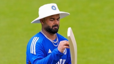 London: India's vice captain Rishabh Pant during a practice session (PTI) London: India's vice captain Rishabh Pant during a practice session (PTI)