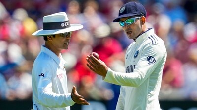 India's captain Shubman Gill interacts with umpire Sharfuddoula on the second day of the third test vs England (PTI) India's captain Shubman Gill interacts with umpire Sharfuddoula on the second day of the third test vs England (PTI)